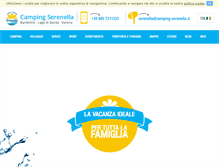 Tablet Screenshot of camping-serenella.it